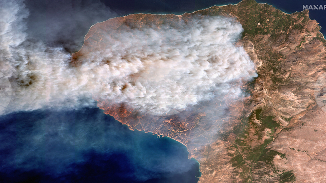 Противопожарни екипи в Гърция и Албания се борят да овладеят горските пожари