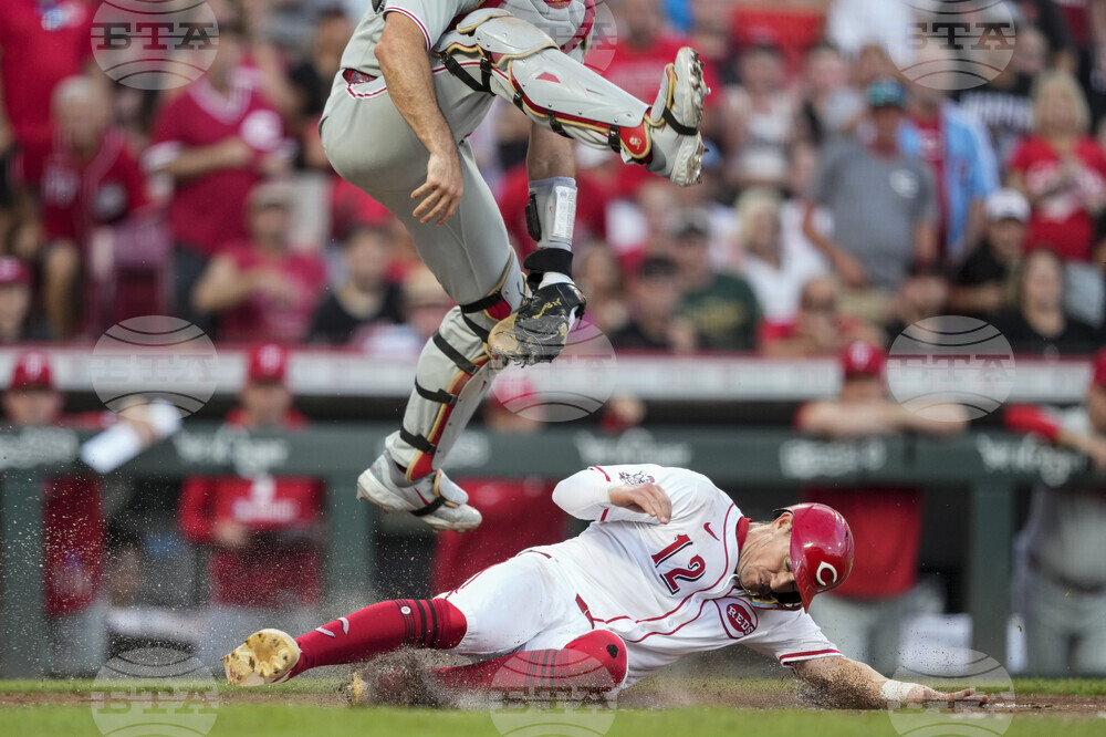 APTOPIX Phillies Reds Baseball