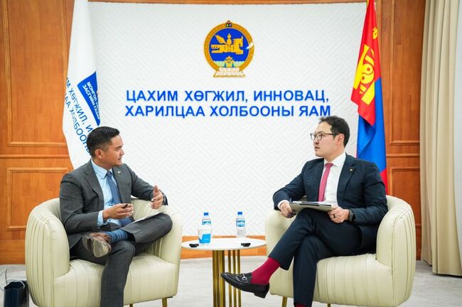 МОНЦАМЕ: Министърът на цифровото развитие, иновациите и комуникациите на Монголия изрази желание да внедри международни платежни инструменти