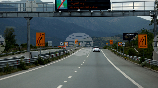 От днес до 10 февруари ще бъде затруднено движението в участък от магистрала „Струма“ в област Перник