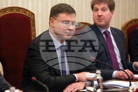 Румен Радев - Валдис Домбровскис - среща