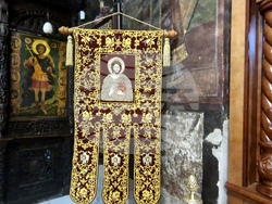 Троянски манастир - чин на опело Богородично - освещаване тъкана икона