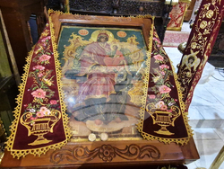 Троянски манастир - чин на опело Богородично - освещаване тъкана икона