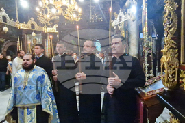 Троянски манастир - чин на опело Богородично - освещаване тъкана икона