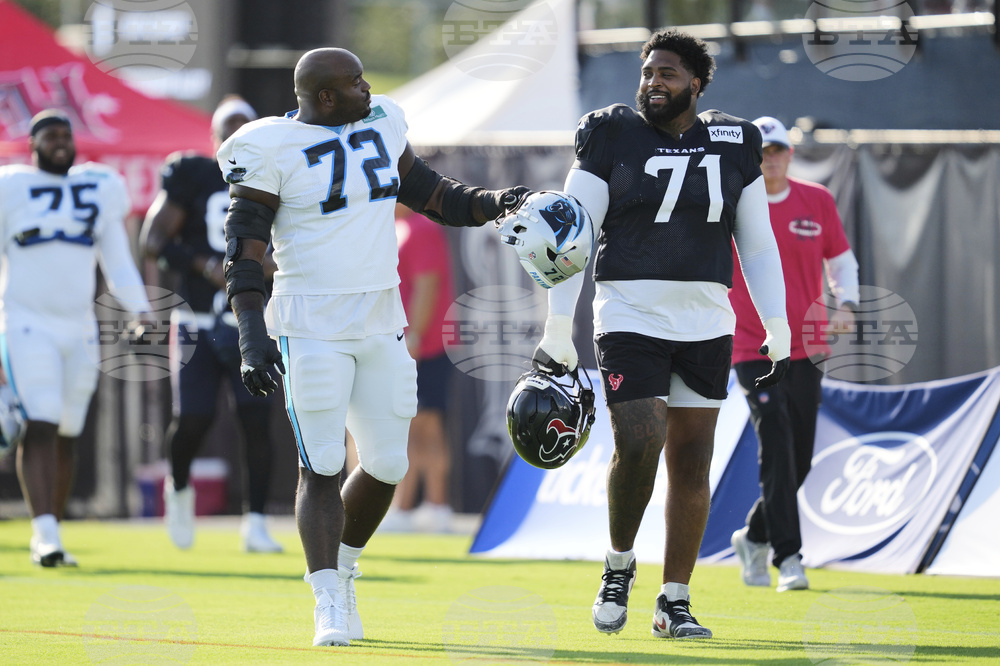 Panthers Texans Camp Football