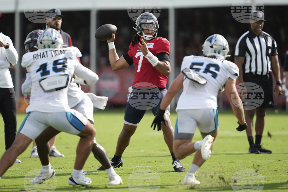 Panthers Texans Camp Football