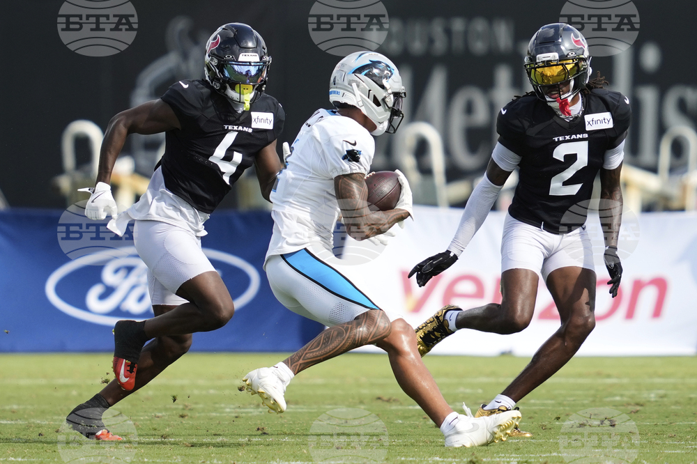 Panthers Texans Camp Football