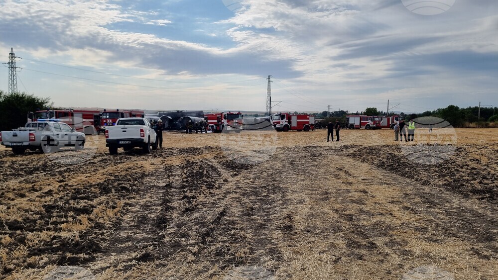 Село Пясъчево - влак - пожар