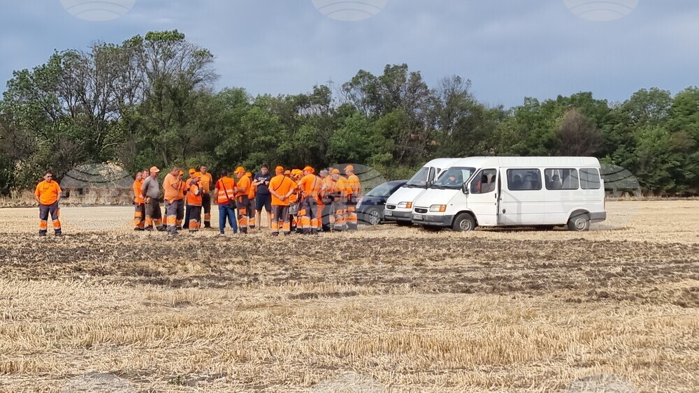 Село Пясъчево - влак - пожар