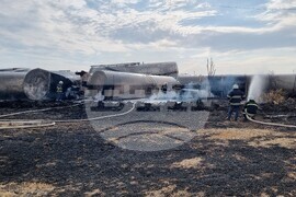 Село Пясъчево - влак - пожар