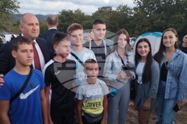 Местност Петрова нива - Румен Радев - 122 години от Илинденско-Преображенско въстание - честване