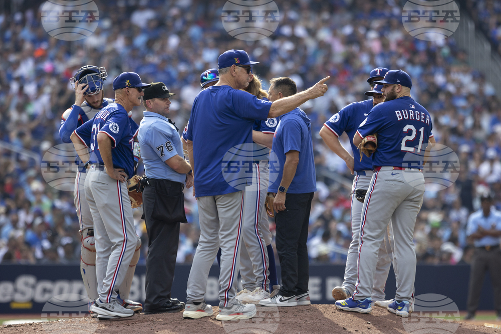 Rangers Blue Jays Baseball