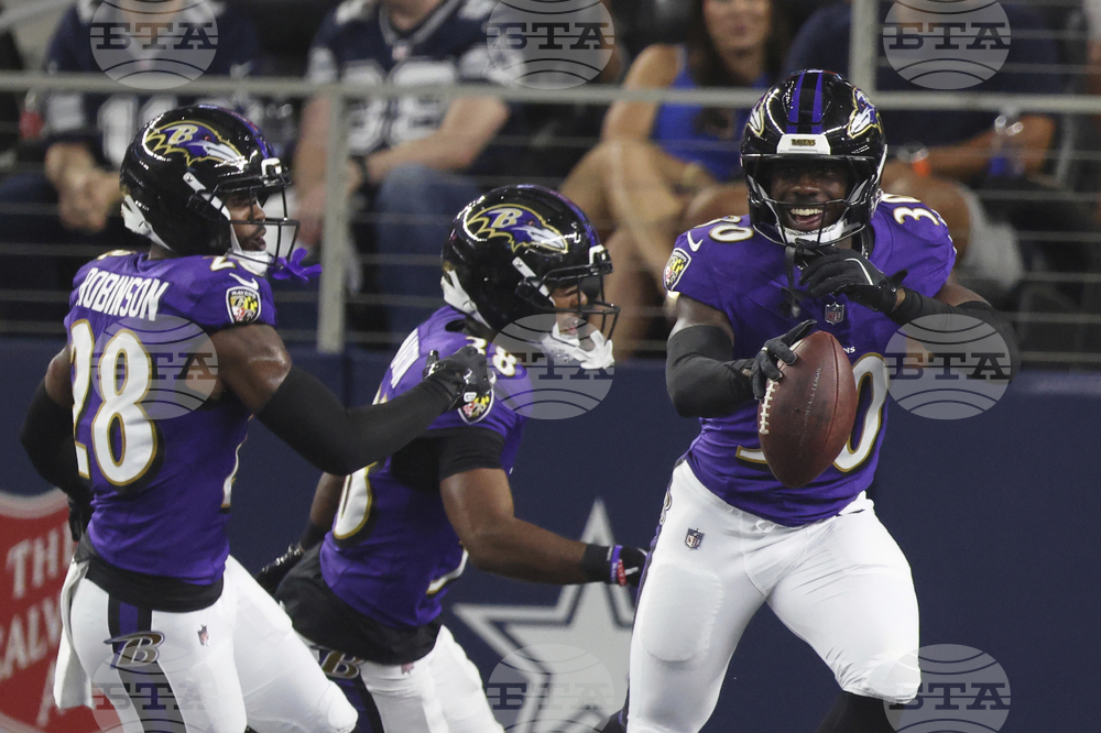 APTOPIX Ravens Cowboys Football