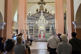 Ново село - храм „Успение Богородично“ - Видински митрополит Пахомий - света литургия
