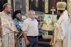 Ново село - храм „Успение Богородично“ - Видински митрополит Пахомий - света литургия