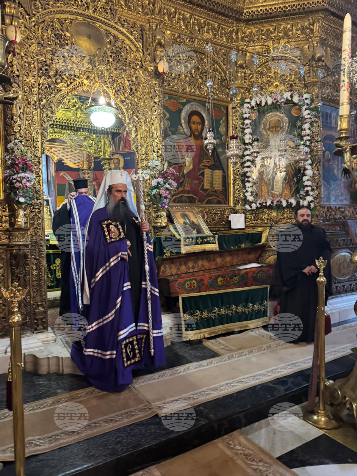 Рилски манастир - патриарх Даниил - Успение на свети Йоан Рилски