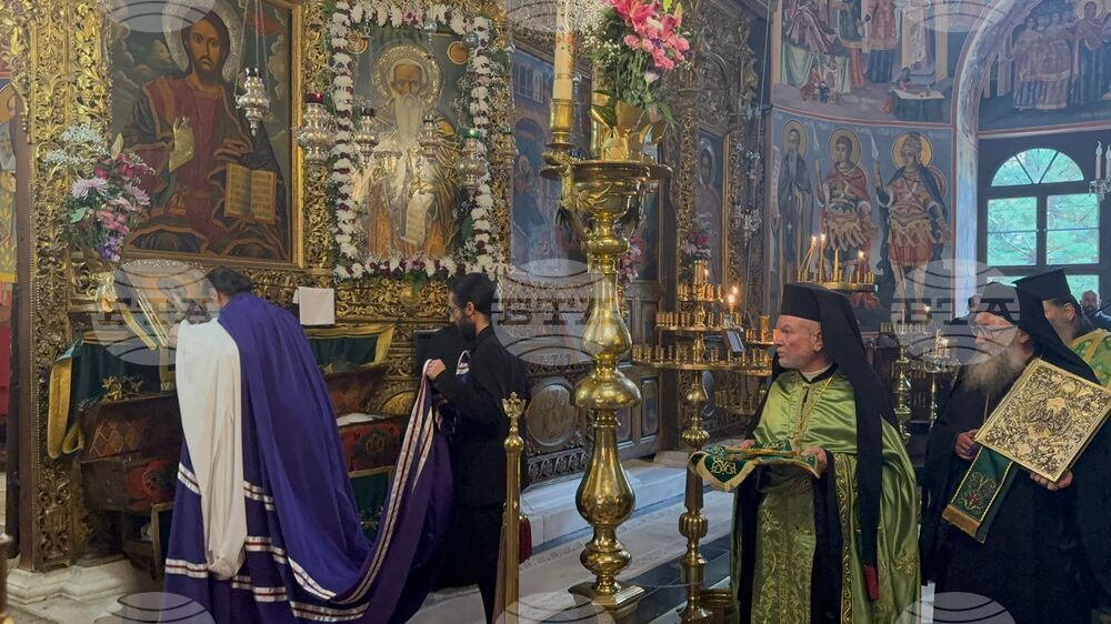 Рилски манастир - патриарх Даниил - Успение на свети Йоан Рилски