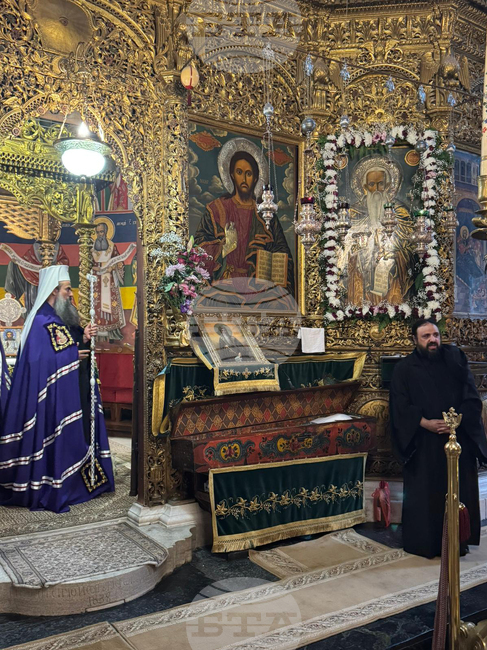 Рилски манастир - патриарх Даниил - Успение на свети Йоан Рилски