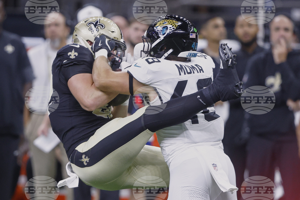 APTOPIX Jaguars Saints Football