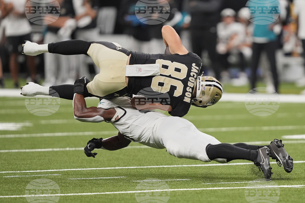 APTOPIX Jaguars Saints Football