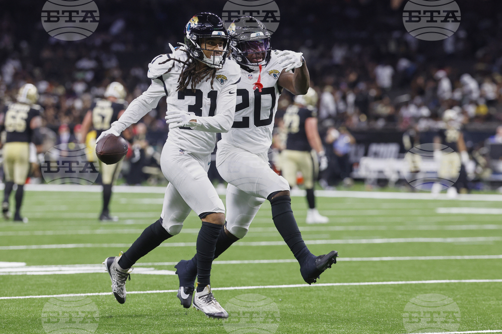 APTOPIX Jaguars Saints Football