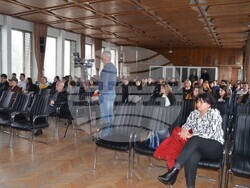 Снимка: Община Видин - среща Община Видин и ВСУ "Любен Каравелов"