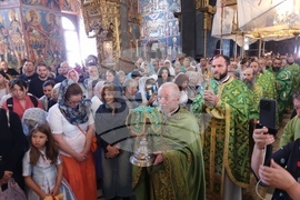 Рилски манастир - патриаршеска света литургия - успение на Свети Иван Рилски