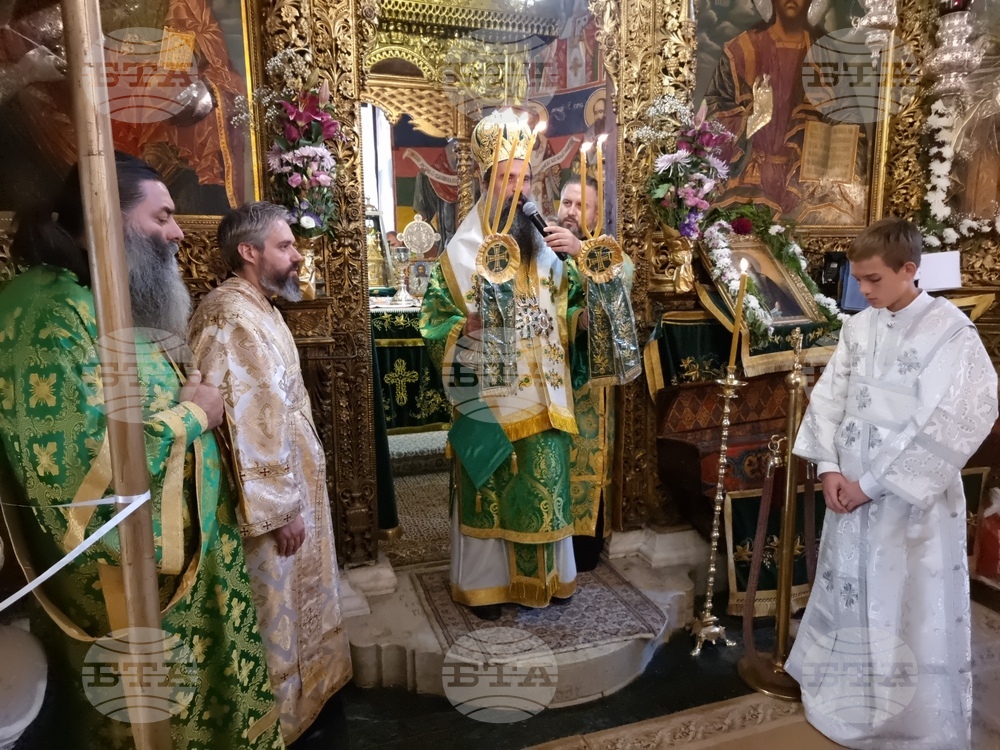 Рилски манастир - патриаршеска света литургия - успение на Свети Иван Рилски