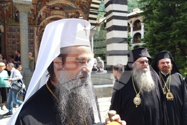 Рилски манастир - патриаршеска света литургия - успение на Свети Иван Рилски
