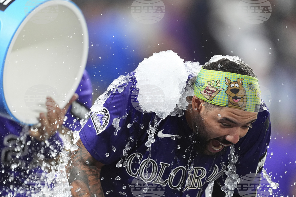 APTOPIX Dodgers Rockies Baseball