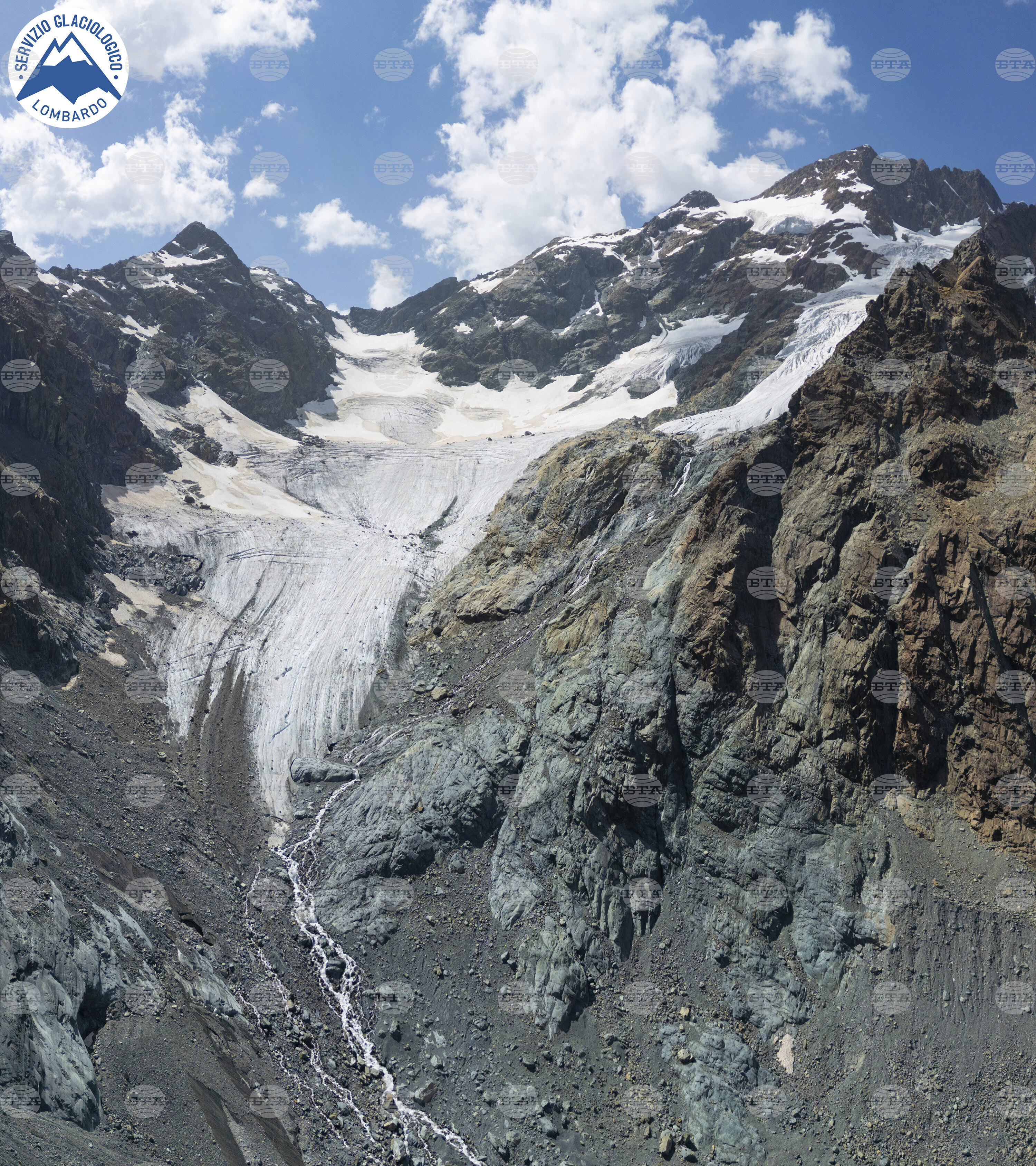 Italy Melting Glacier