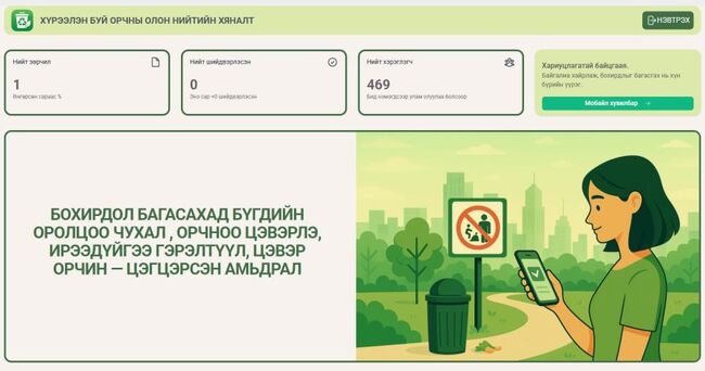 МОНЦАМЕ: В Монголия въвеждат нова електронна платформа за докладване на екологични нарушения