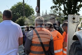 Село Горни Окол - ремонт - път - първа копка