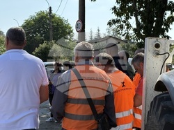 Село Горни Окол - ремонт - път - първа копка