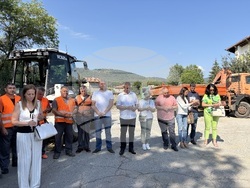 Село Горни Окол - ремонт - път - първа копка