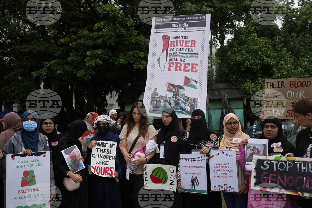 India Israel Palestine protest