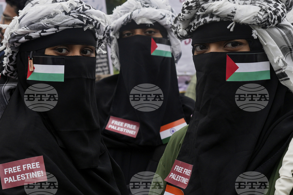 India Israel Palestine protest