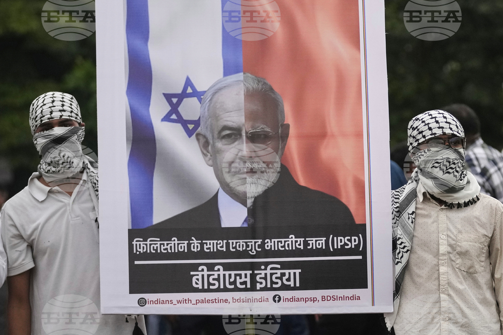 India Israel Palestine protest