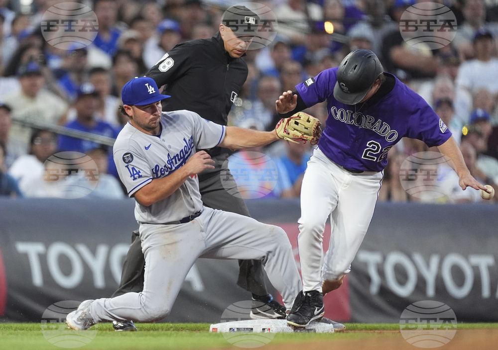 Dodgers Rockies Baseball