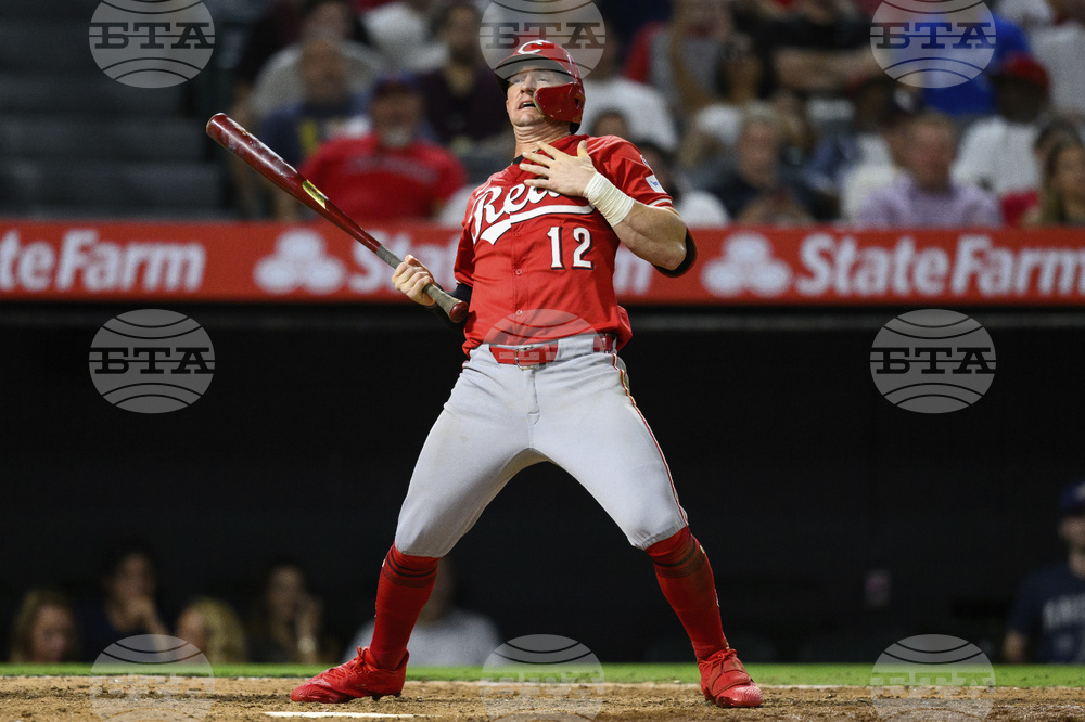 APTOPIX Reds Angels Baseball