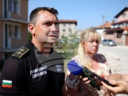 Сливница - пожар - брифинг