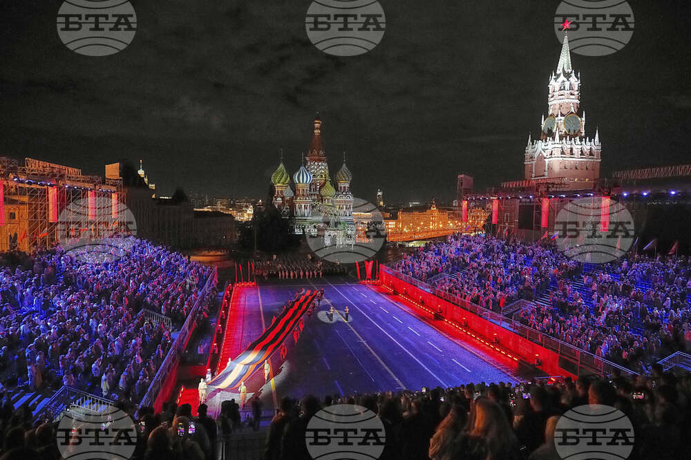 Russia Spasskaya Tower Military Festival