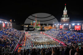 Russia Spasskaya Tower Military Festival