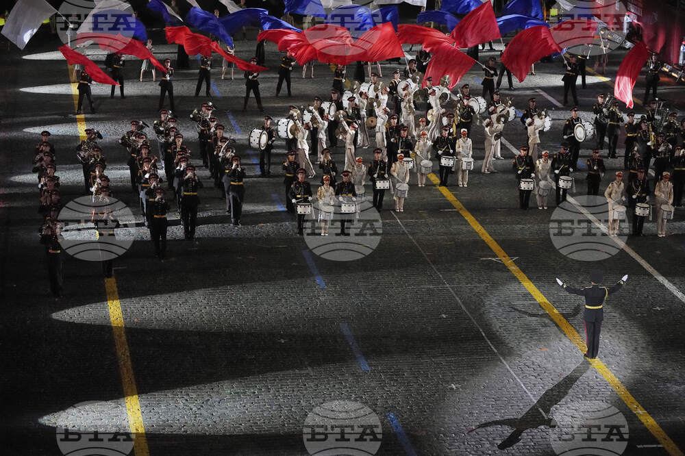 Russia Spasskaya Tower Military Festival