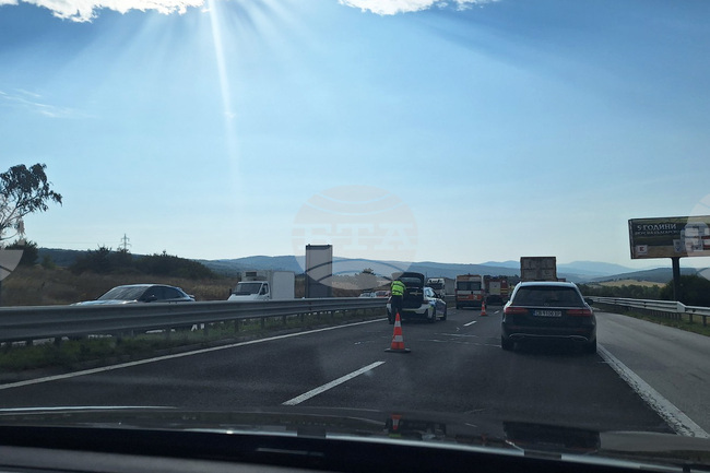 Възстановено е движението при 26-и км на АМ "Тракия" в посока Бургас