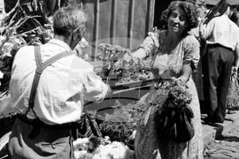 Sofia - on this day - market - august 22, 1952