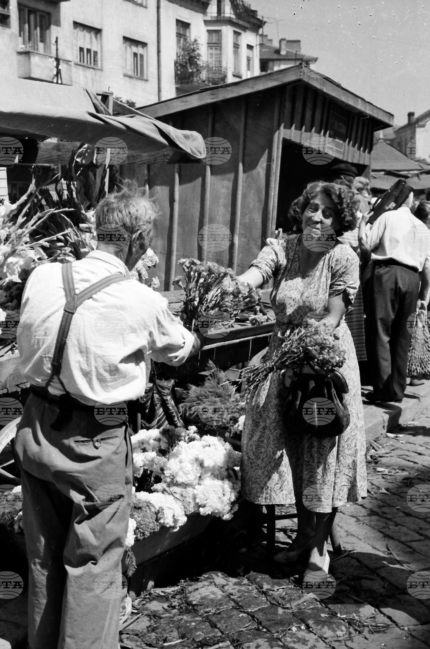 Sofia - on this day - market - august 22, 1952