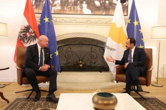 КНА: Президентът на Кипър и канцлерът на Австрия отбелязаха добрите отношения между двете страни