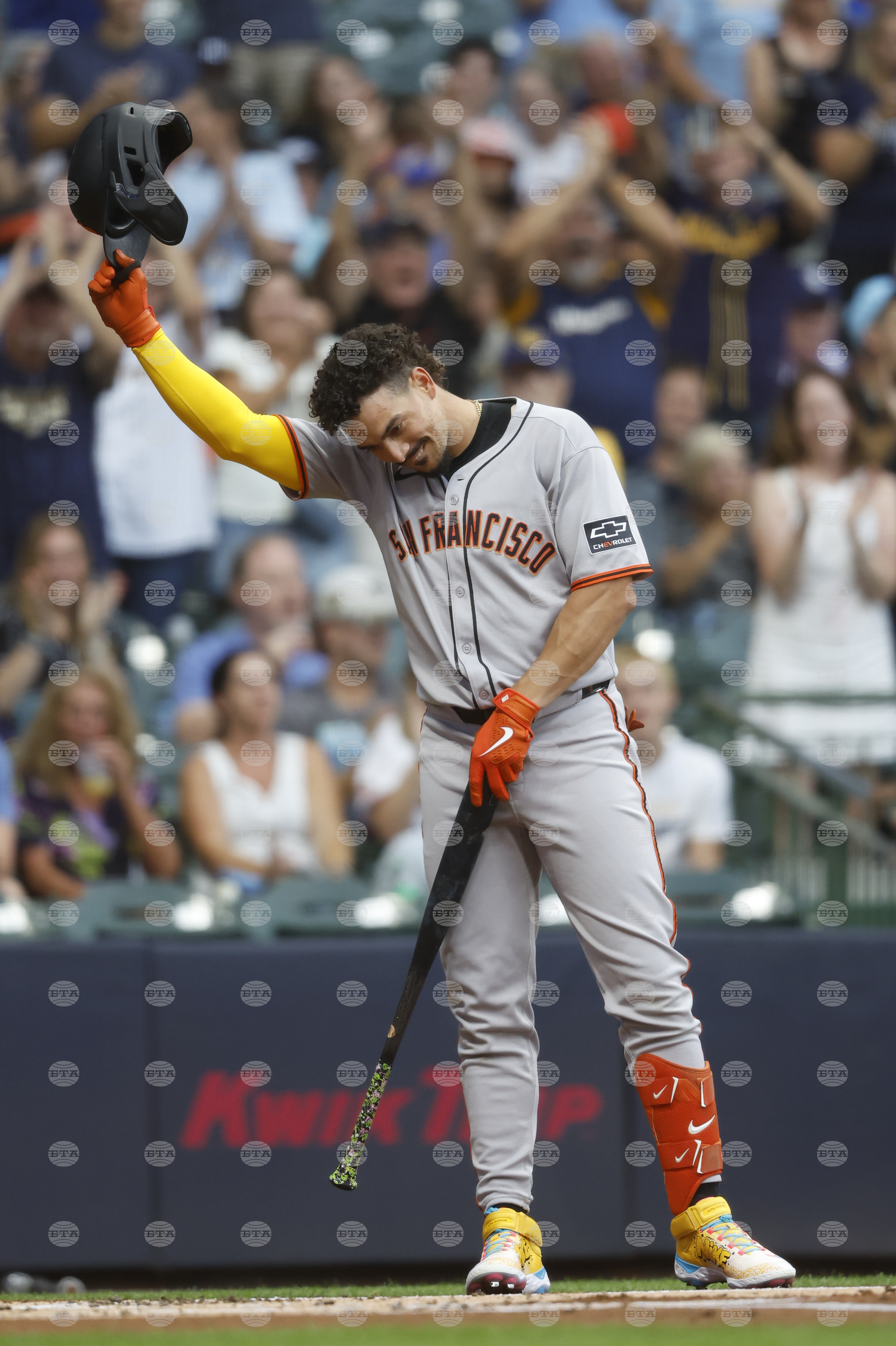 APTOPIX Giants Brewers Baseball