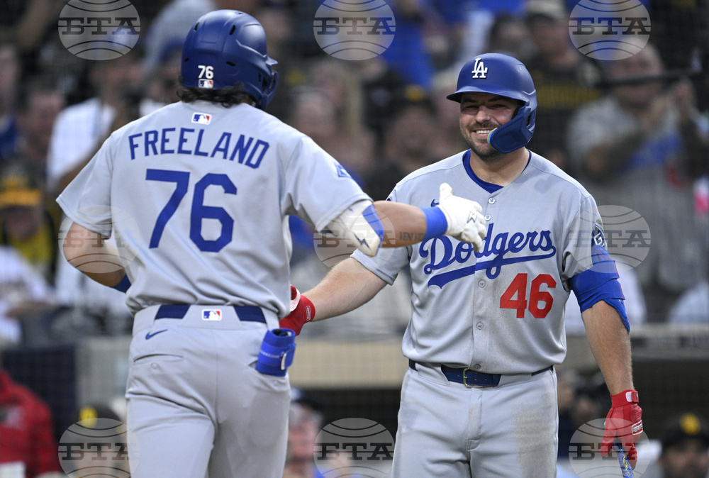 Dodgers Padres Baseball